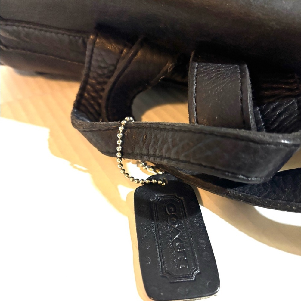 Coach vintage unisex Black Leather Bag - Picture 8 of 10